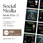 Social Media Template Bundle – 2 (100 Canva Post)